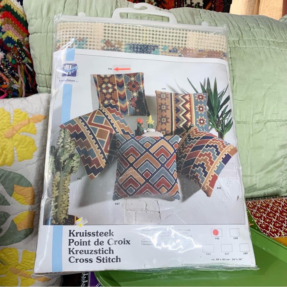 Vervaco Southwest Needlepoint Pillow Kit